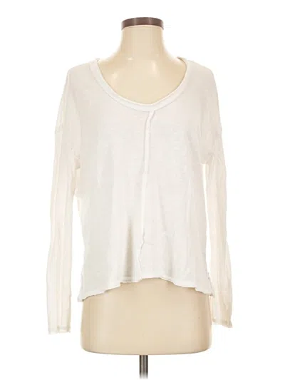 Pre-owned Project Social T Long Sleeve Henley Shirt In Ivory
