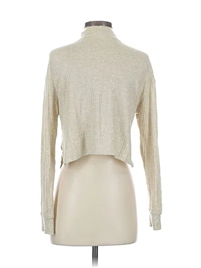 Pre-owned Project Social T Long Sleeve Top Ivory Turtleneck Tops In White