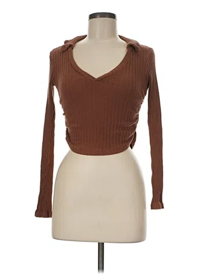 Pre-owned Project Social T Long Sleeve T-shirt In Brown