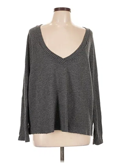 Pre-owned Project Social T Long Sleeve T-shirt In Gray