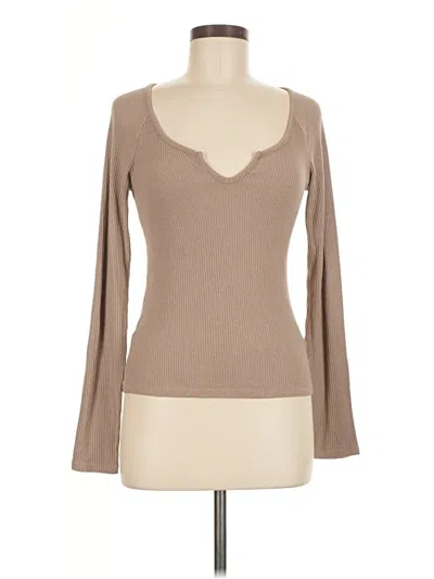 Pre-owned Project Social T Long Sleeve T-shirt In Tan