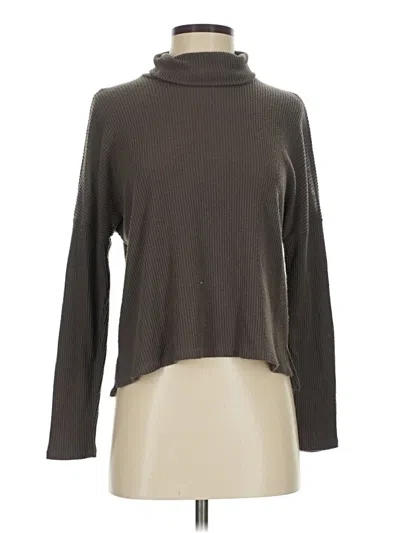 Pre-owned Project Social T Long Sleeve Turtleneck In Brown