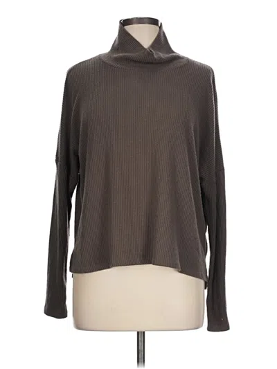 Pre-owned Project Social T Long Sleeve Turtleneck In Brown