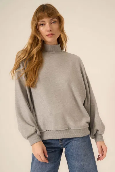 PROJECT SOCIAL T LOVE LANGUAGE BRUSHED MOCK NECK
