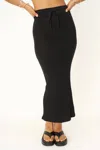 PROJECT SOCIAL T LOVE LIKE THIS SWEATER RIB MAXI SKIRT IN BLACK