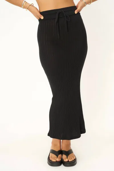 Project Social T Love Like This Sweater Rib Maxi Skirt In Black