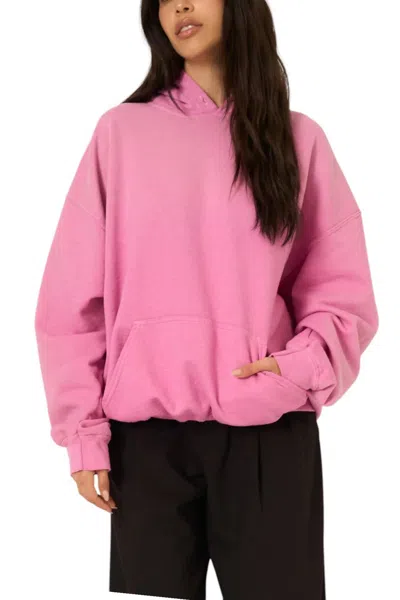Project Social T Lowen Sun Faded Hoodie In Rose Violet In Pink