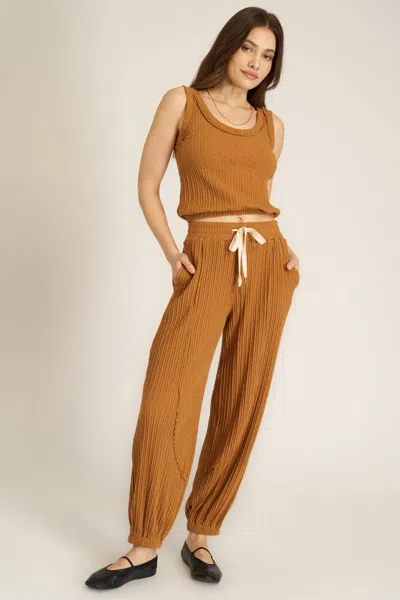 PROJECT SOCIAL T LUCA SCOOP NECK TEXTURED TANK