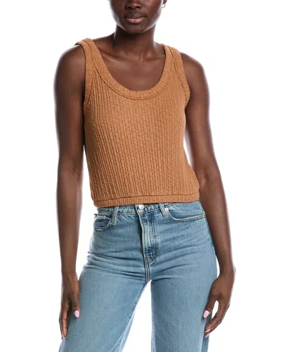 PROJECT SOCIAL T PROJECT SOCIAL T LUCA SCOOP NECK TEXTURED TANK