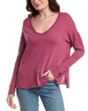 Project Social T Mae Textured V-neck Top In Red