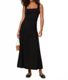 Project Social T Malena Drop Waist Maxi Dress In Black In Black