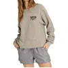 Project Social T Matcha/martini Reversible Sweatshirt In Heather Grey In Grey