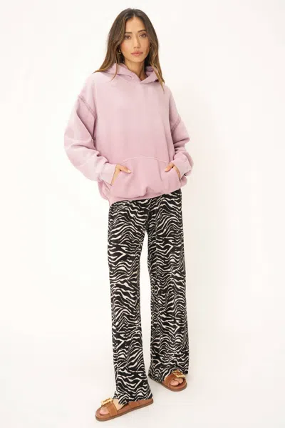 Project Social T Mavis Sun Faded Hoodie In Pink