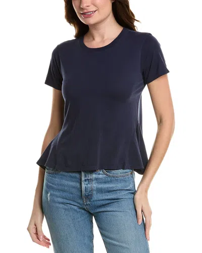 Project Social T Melody Peplum T-shirt In Blue