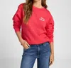 Project Social T Merry & Bright Sweatshirt In Red In Red