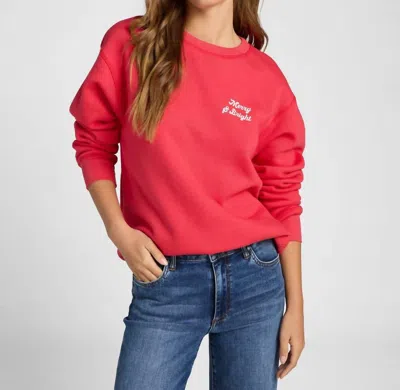 Project Social T Merry & Bright Sweatshirt In Red
