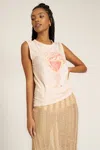 Project Social T Mezcal Tank Top In Finch Pink In Neutral