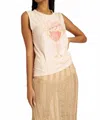Project Social T Mezcal Tank Top In Finch Pink In Neutral