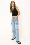 Project Social T Mix Up V-neck Sweater Rib Vest In Black