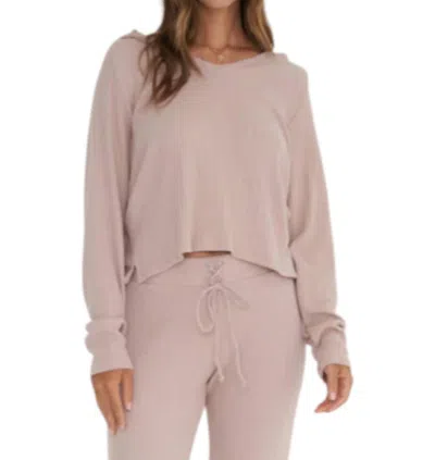 Project Social T Mojave Loire Cozy Hoodie In Beige