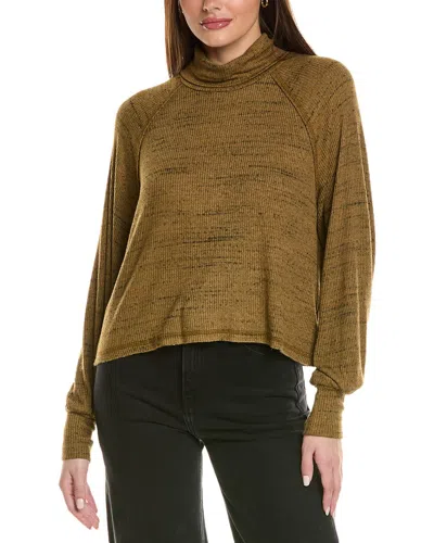 Project Social T More Love Marled Rib Turtleneck In Green