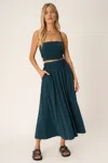 Project Social T Mykonos Ruched Side Cami In Blue