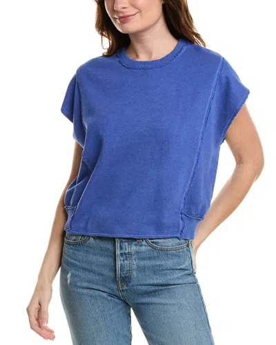 Project Social T Mystic Terry Top In Blue