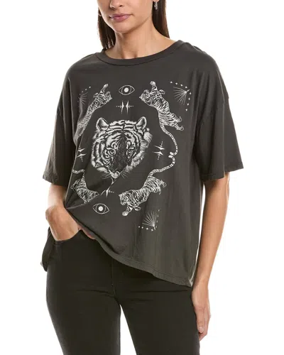 Project Social T Mystical Tiger Perfect Bf T-shirt In Black