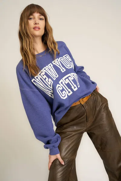 Project Social T New York City Oversized Sweatshirt In Multi