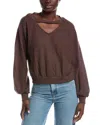 Project Social T Night & Day Cut Out Cozy Thermal Top In Brown