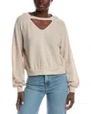 Project Social T Night & Day Cut Out Cozy Thermal Top In Neutral