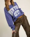 Project Social T Nyc Sweatshirt In Rich Indigo