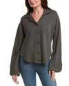 Project Social T Nydia Snap Front Collared Jacket In Black