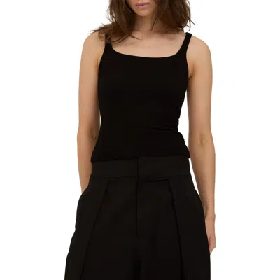 Project Social T Olsen Rib Scoop Neck Tank In Black