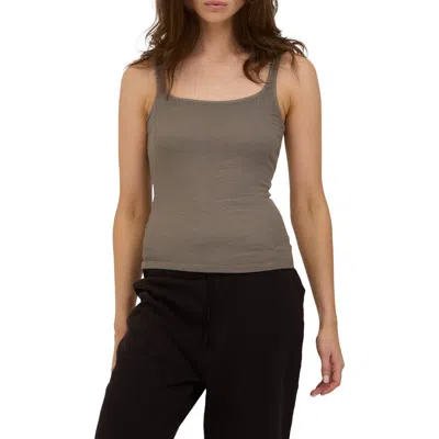 Project Social T Olsen Rib Scoop Neck Tank In Slate