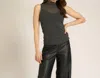 Project Social T On The Town Layered Mesh Tank Top In Black