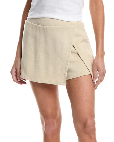 Project Social T Other Side Terry Skort In White