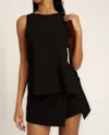 Project Social T Other Side Terry Tank Top In Black
