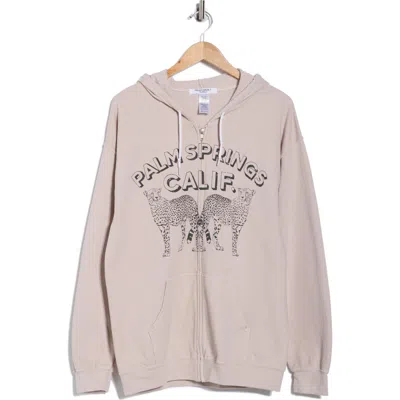 Project Social T Palm Springs Zip Hoodie In Gray