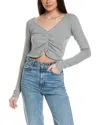 PROJECT SOCIAL T PARADISE COZY RUCHED FRONT TOP
