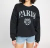 Project Social T Paris Graphic Sweatshirt In Black In Blue