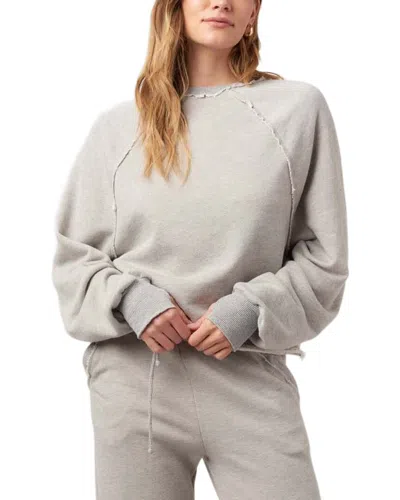 Project Social T Paris Heathered Raglan Sweatshirt In Gray