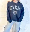 Project Social T Paris Sweatshirt In Black In Black