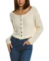 Project Social T Paulina Chenille Cardigan In Neutral