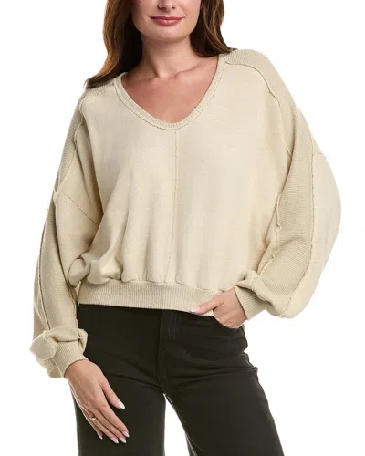 Project Social T Pebbles Seamed Sweatshirt In White