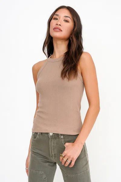 Project Social T Perry Rib Tank In Pink