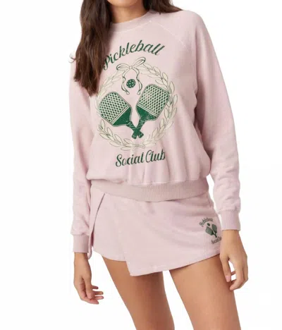 Project Social T Pickleball Social Club Sweatshirt In Pink