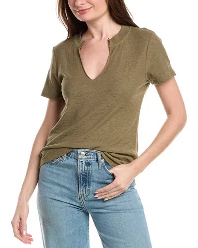 Project Social T Plata Notched T-shirt In Green