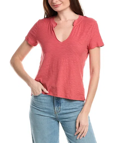 Project Social T Plata Notched T-shirt In Pink