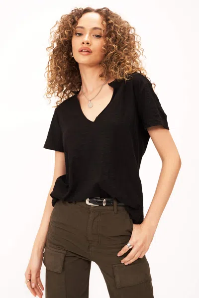 Project Social T Plata Notched Tee In Black